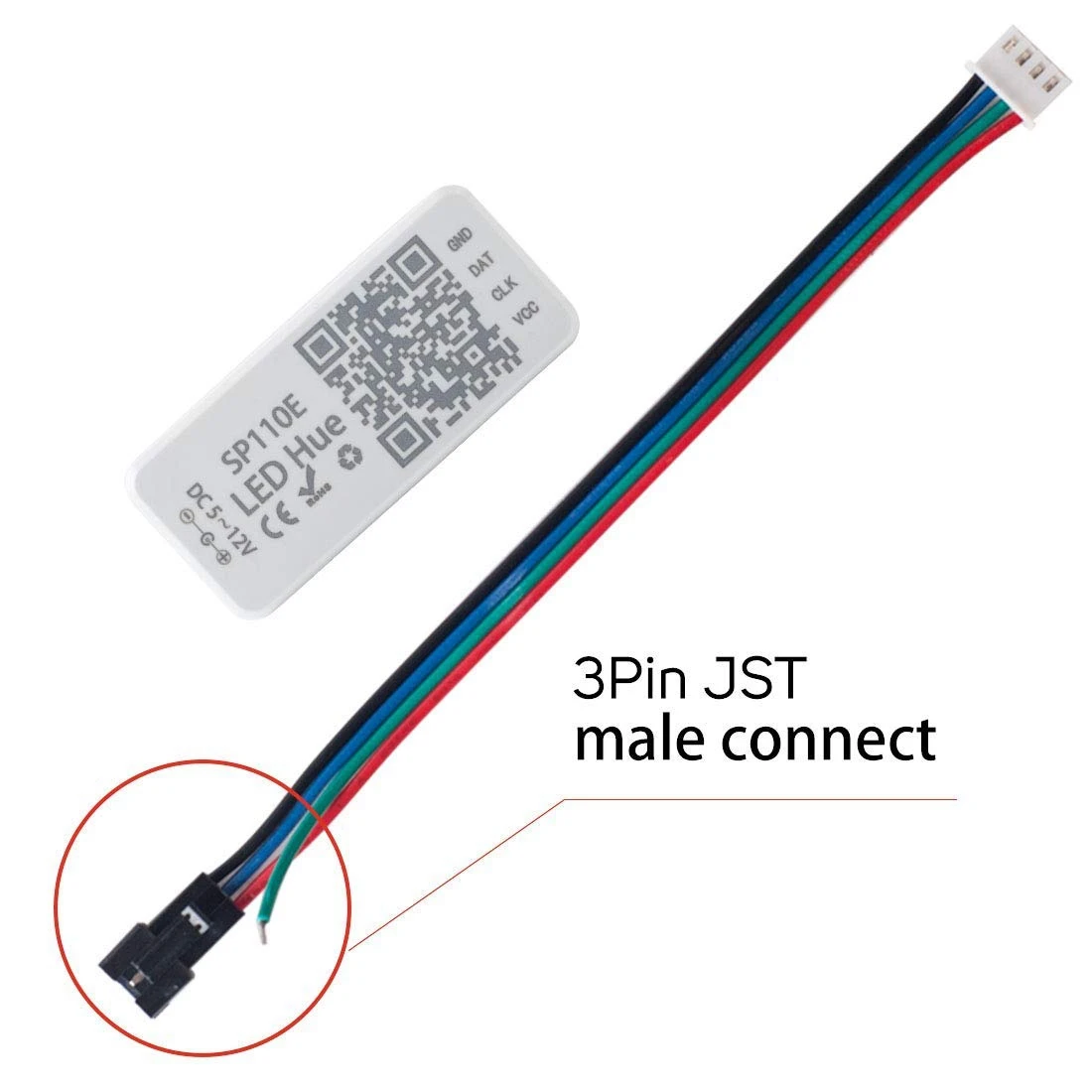 Фото A25P 2 шт. Bluetooth-контроллер: 1 шт. SP105E Беспроводной Bluetooth-контроллер APP WS2811 WS2812B WS2801 SK6812 и 1 шт. WS2812B SK6 №2