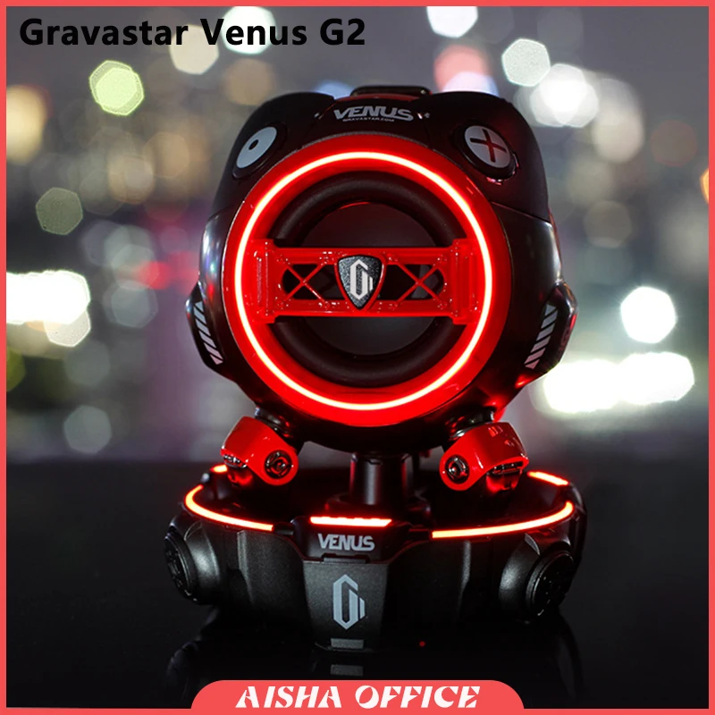 

Беспроводной Bluetooth-динамик Gravastar Venus G2, портативная мини-колонка с высоким разрешением, с сабвуфером, с объемным звучанием, TWS, RGB, для игр, подарок
