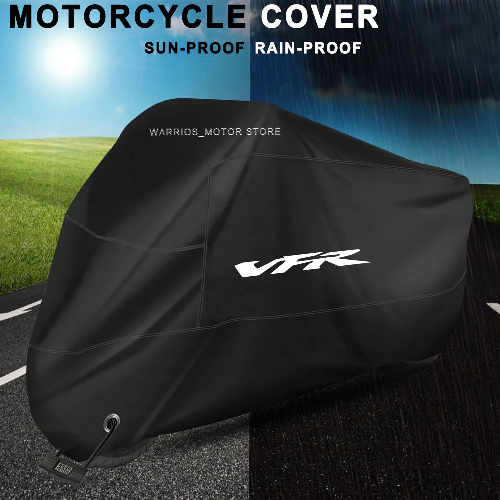 Фото Для Honda VFR 800 Vtec VFR 1200 F 1200F чехол для мотоцикла, защита от ультрафиолета, пыль, снег, уличный водонепроницаемый чехол для мотоцикла №1