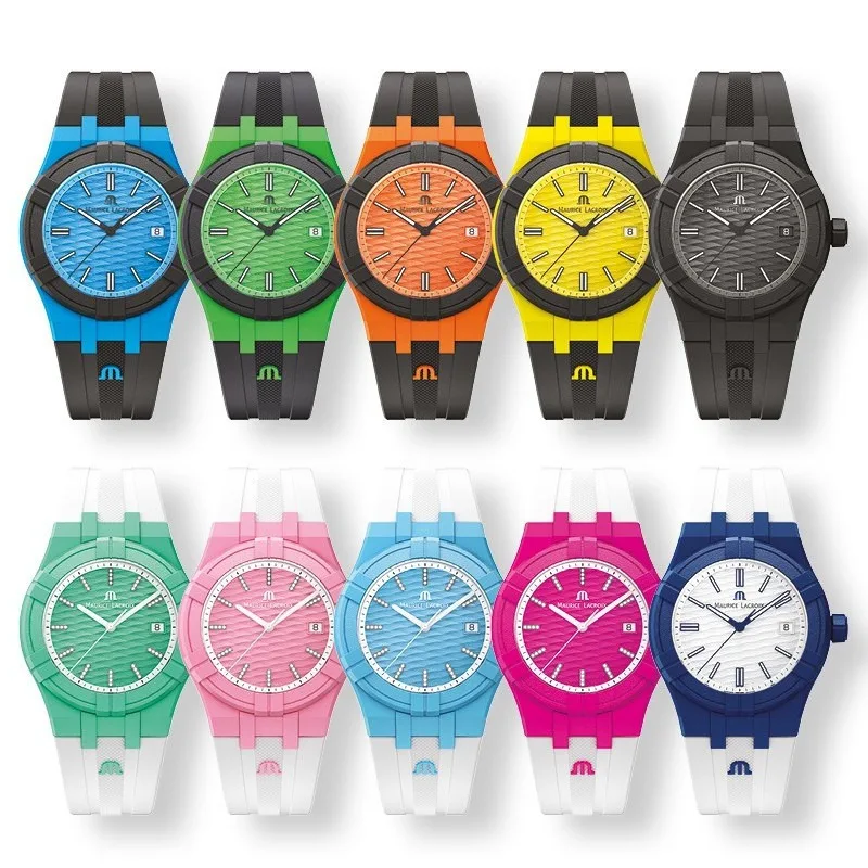 

2023 New Maurice Lacroix Aikon Tide Mens Watch Rubber Strap Waterproof Quartz Watch for Men Sports Reloj Hombre AAA Clock