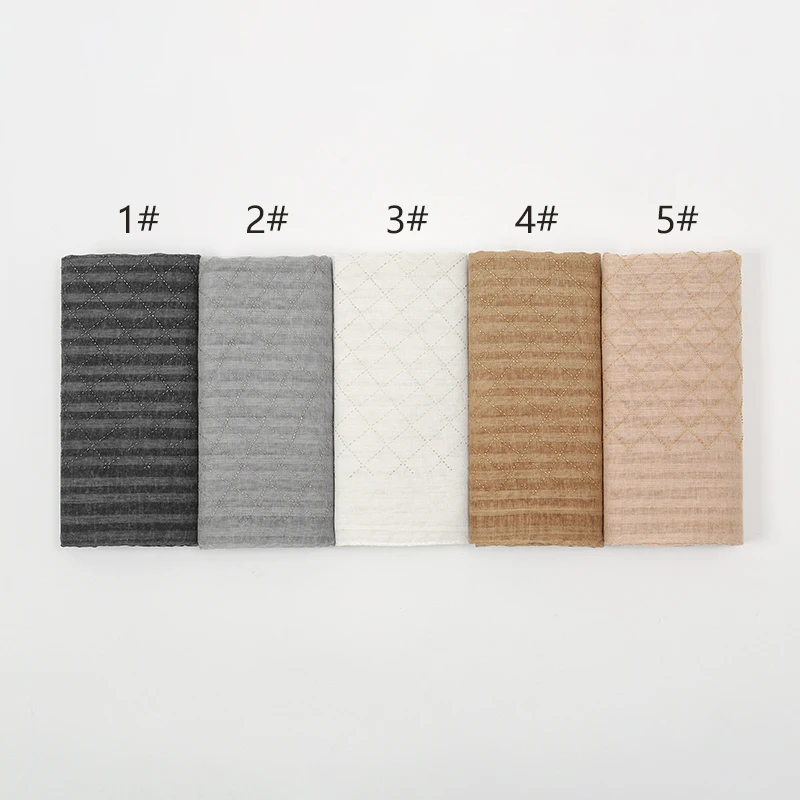 Новый Блестящий Шиммер мусульманский хлопковый хиджаб шарф для женщин головной