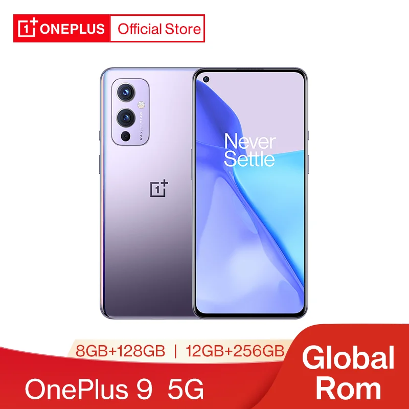 global rom oneplus 9 5g snapdragon 888 8gb 128gb smartphone 6 5‘’ 120hz fluid amoled display warp 65t oneplus official store free glob