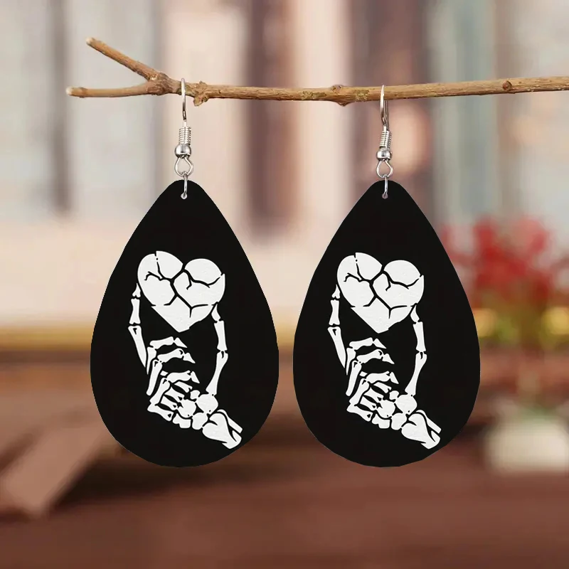 1 пара, модные серьги-капли из искусственной кожи в богемном стиле