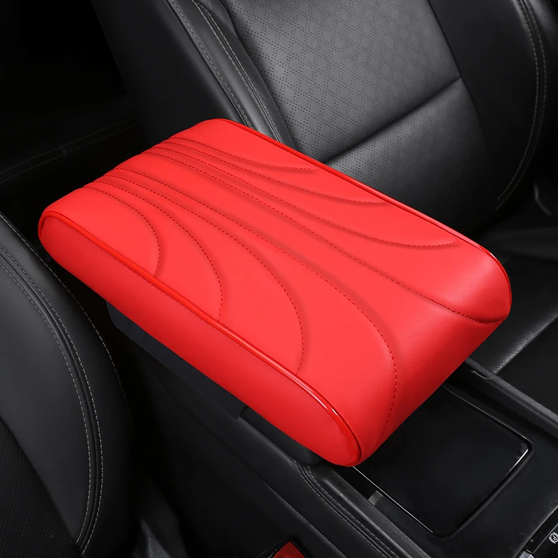Наппа Кожаный Автомобильный подлокотник усилитель подушка универсальная