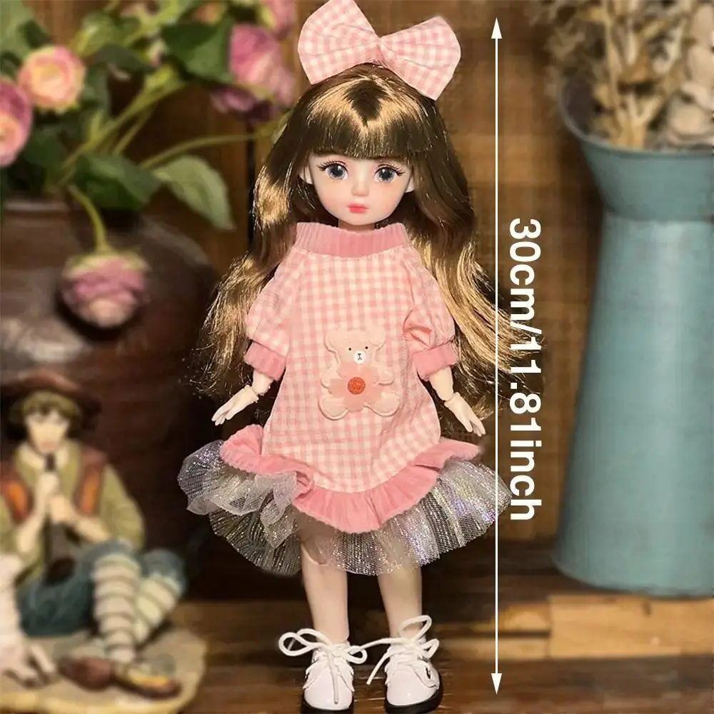 1 комплект 1/6 SD 30 см кукла Bjd с одеждой привлекательными глазами длинными волосами