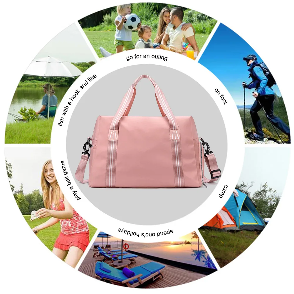 

Oxford Sports Backpack Purse Large Capacity Portable Gym Bags with Shoe Compartment Multifunctional Wear-resistant for Men Women