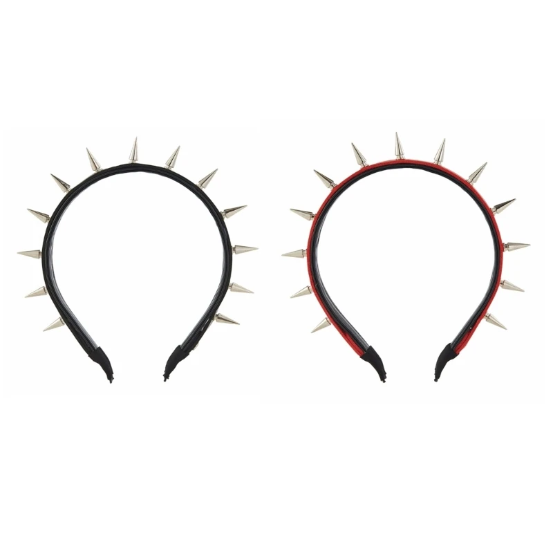 

Spiked Headband Gothic Tiaras Leather Spiked Headpiece Steampunk Rock Headband For Men Punk Headband Rivet Headband Dropship