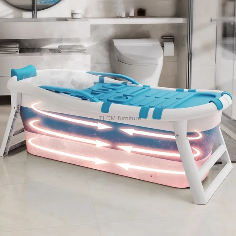 Складная Ванна на все тело для взрослых большая ванна с крышкой домашняя детская