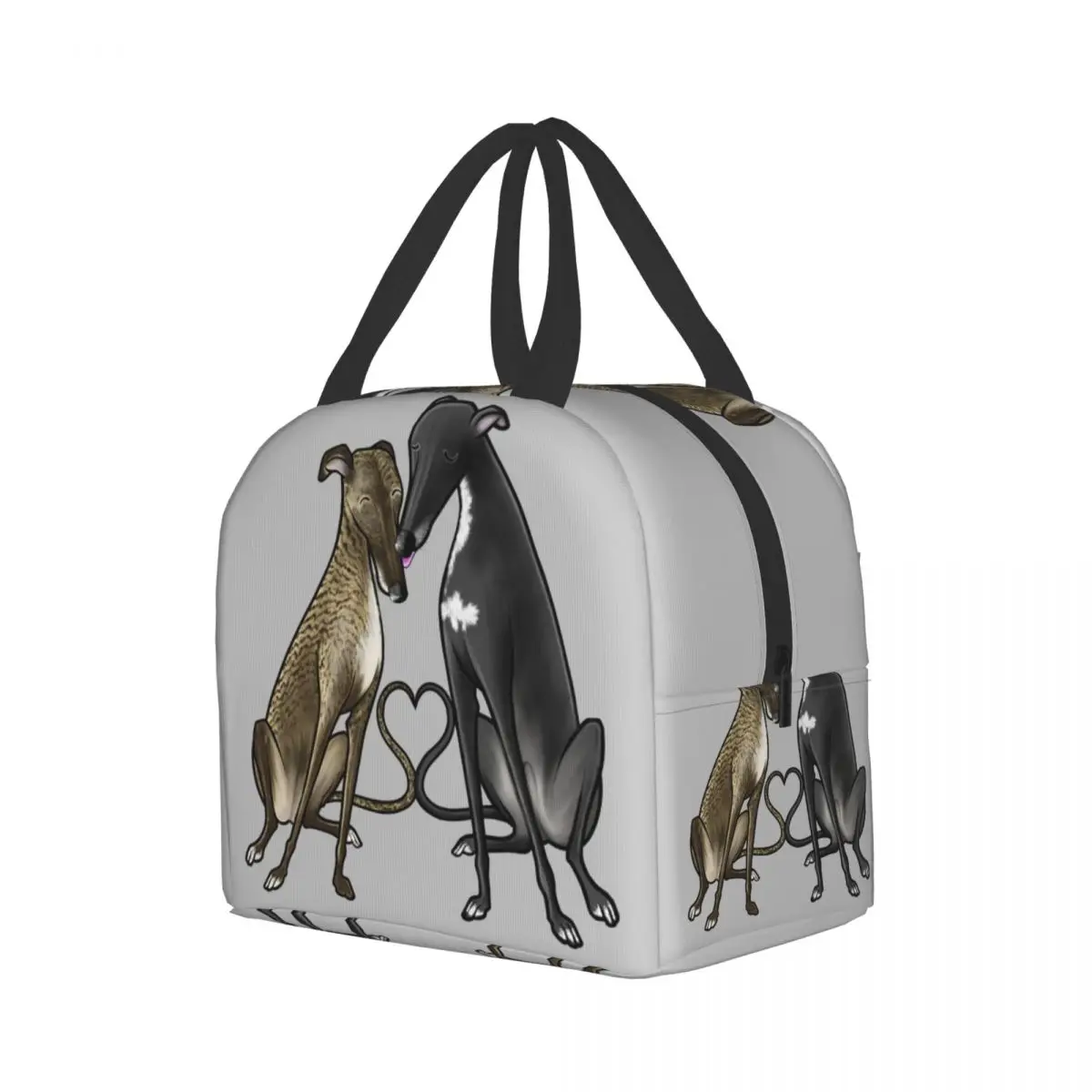 Изготовленная на заказ борзая уиппет собака ланч-сумка женские теплые