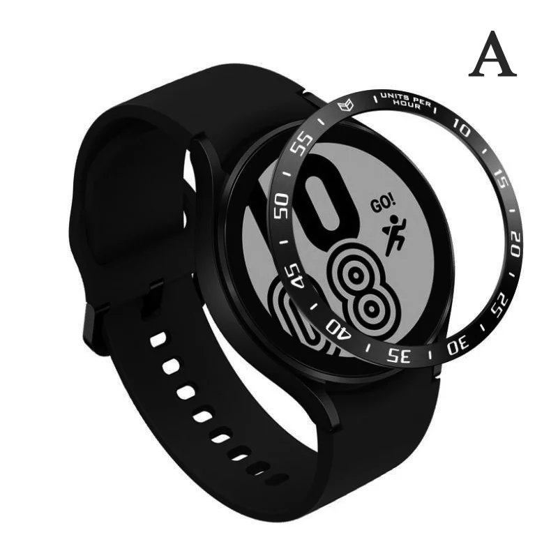 Stainless Steel Cover for Samsung Watch 4 5 40 44mm Metal Protector Case Bezel Ring Sport Smartwatch Adhesive Bumper Shell Case