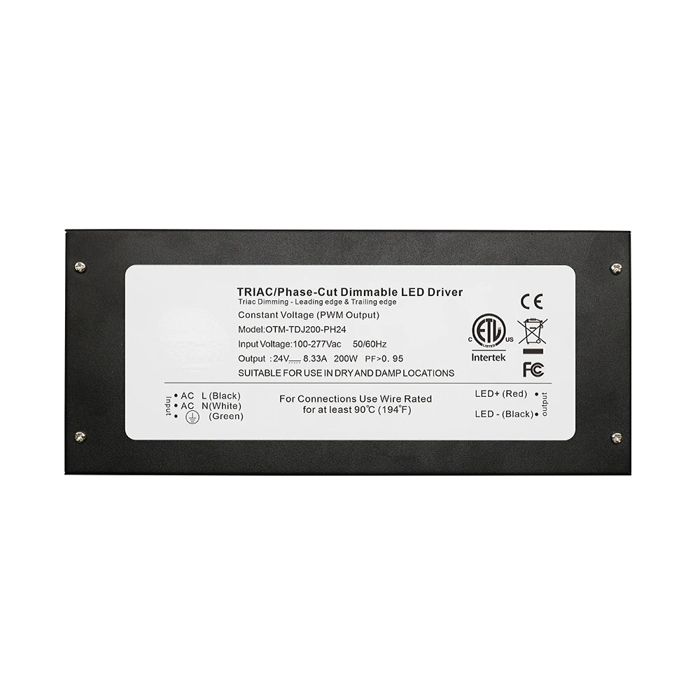 

HIGH QUALITY ETL constant voltage 200w triac dimmable led driver for street lights