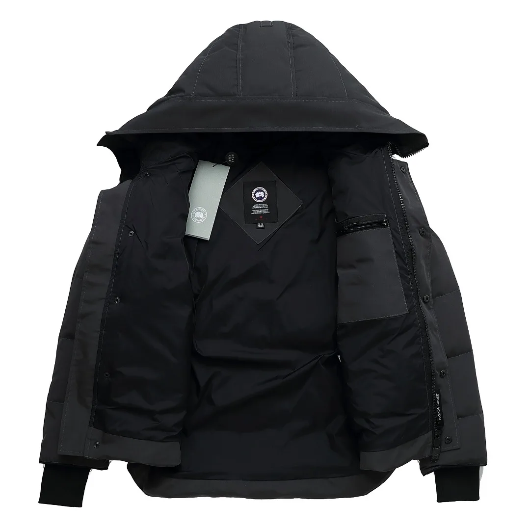 пуховик Canada Goose Новый зимний теплая куртка с капюшоном 90% белый утиный