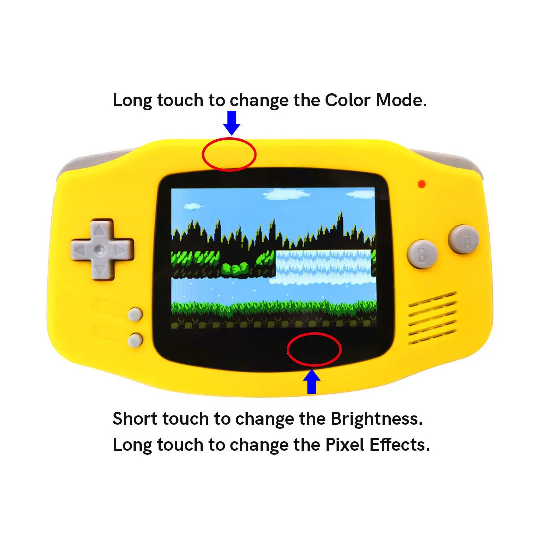 Фото Ламинированный экран HISPEEDIDO HD 720x480 для GBA IPS V5 LCD с комплектом для устранения десатурации и корпусом для Game Boy Advance №3