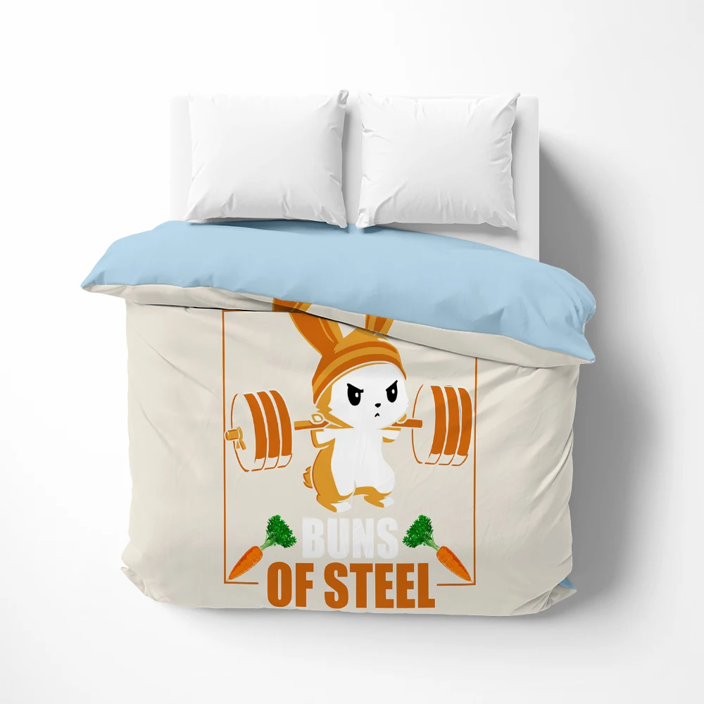 Постельное белье с мультяшным Кроликом пододеяльник/одеяло/удобный чехол милое