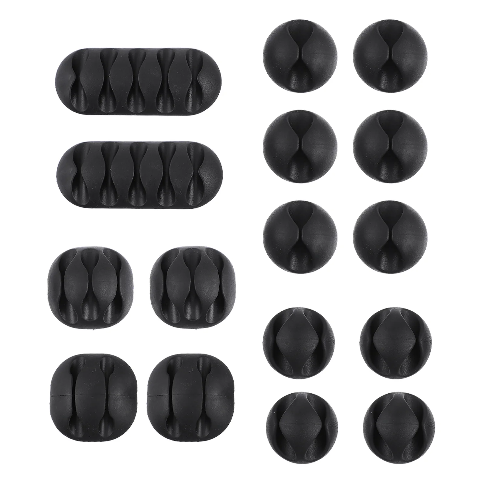 

1 Set Cable Clip Desktop Cable Management Clip TPR Self-adhesive Cord Organizer