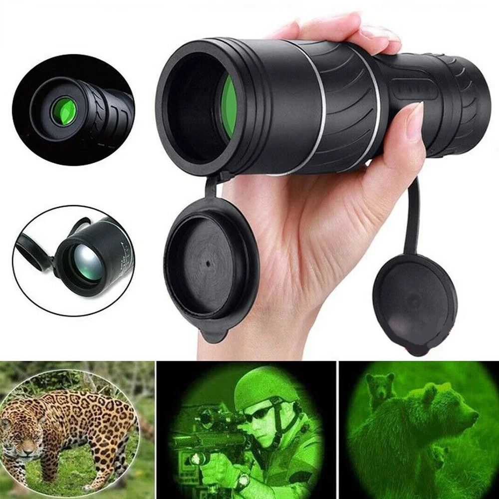 

Portable Telescope 40x60 Military HD Professional Monocular Zoom Binoculars Night Hunting Optic Scope Big Vision Telescopio