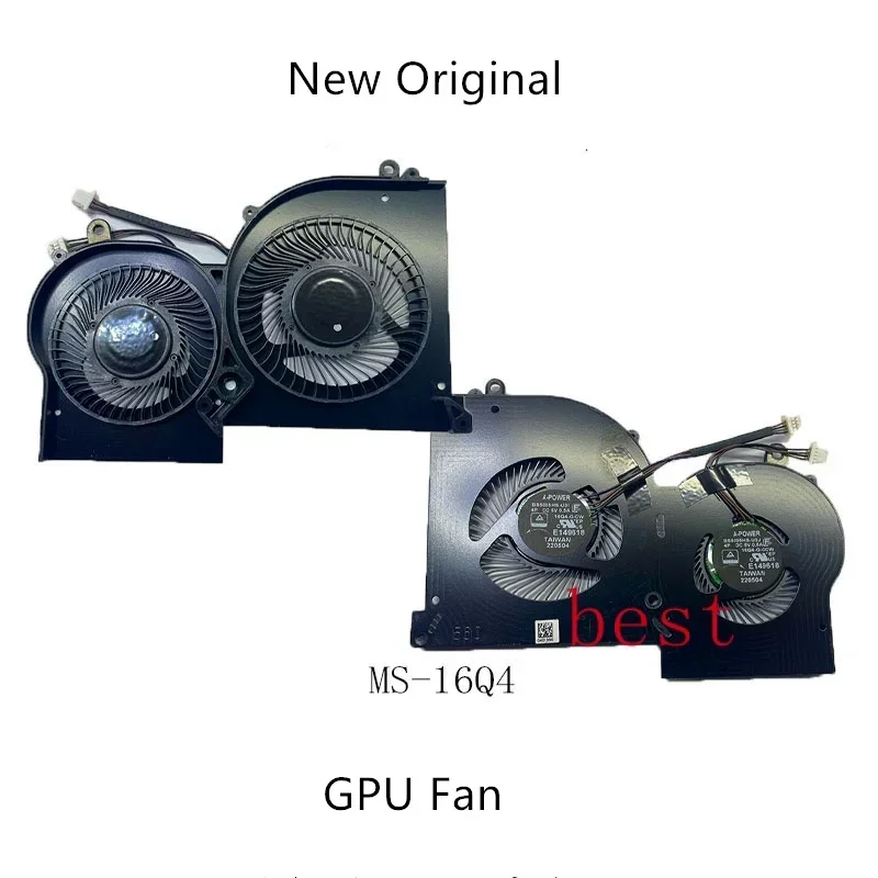 New Original Laptop CPU GPU Cooling Fan For MSI GS65VR P65 GS65 16-Q2 16-Q4 MS-16Q1 MS-16Q2 MS-16Q3 MS-16Q4 MS-16Q5 8RF 8RE