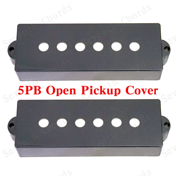 

2 Pcs Open Pickup Cover/Lid/Shell/Top for 5-String PB Bass Guitar