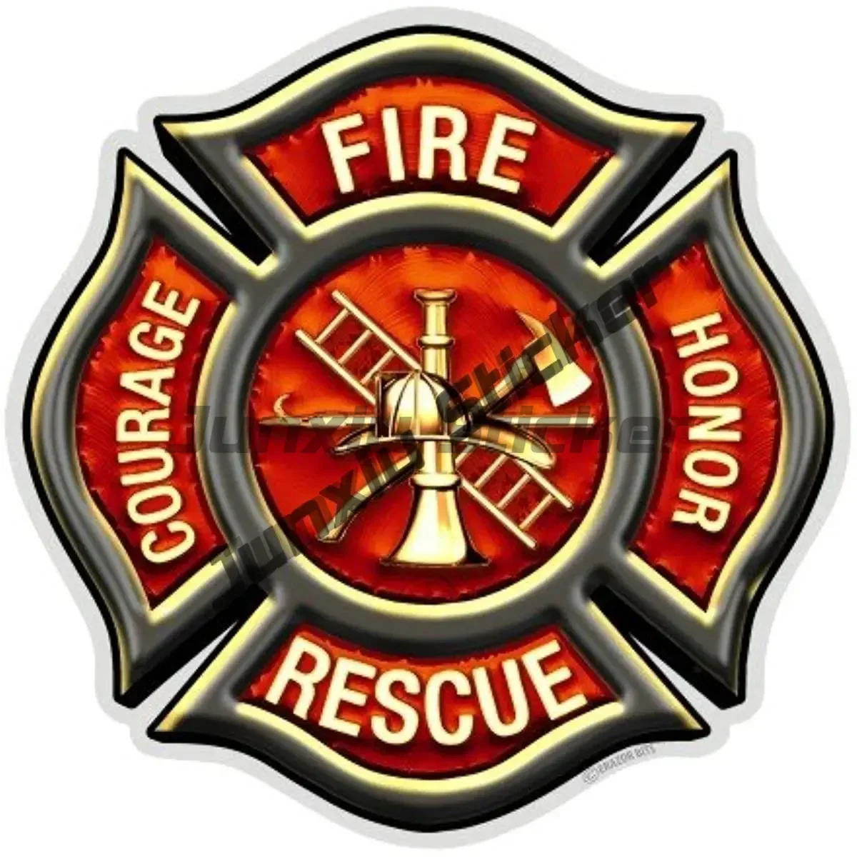 

Пожарный Dept Fire Honor Courage Sacrifice 343, значок, светоотражающая наклейка, наклейка на шлем пожарного или окно, ПВХ наклейка