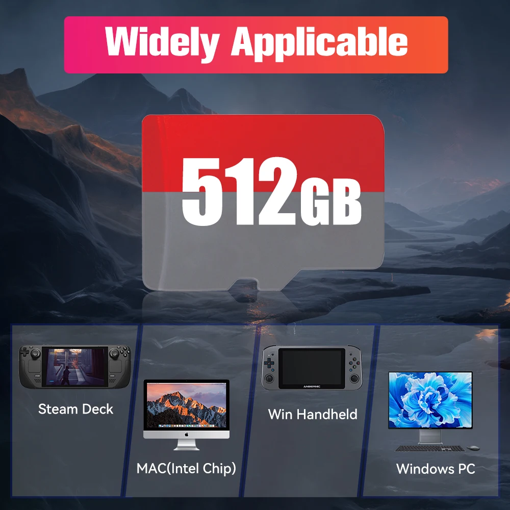 Игровая TF-карта Batocera 512 ГБ для Windows