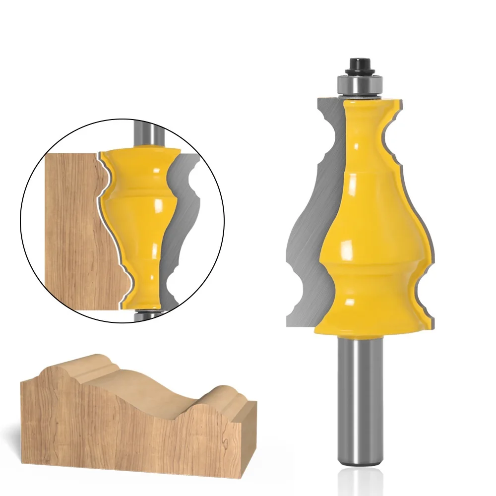 

Large Elegant Picture Frame Molding Router Bit - 1/2" Shank 12mm shank