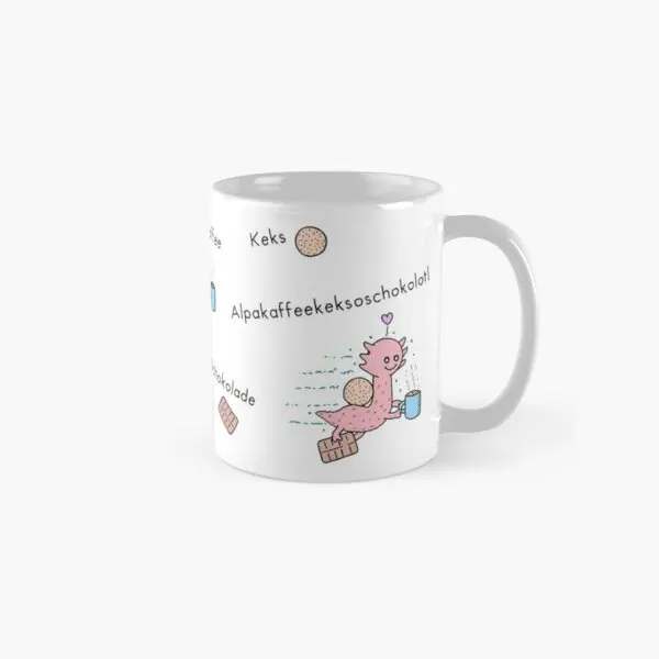 

Классическая кружка для кофе с альпакой Axolotl, чашка, посуда для напитков, чашка с принтом изображений, простые подарки, круглая фотография кофе