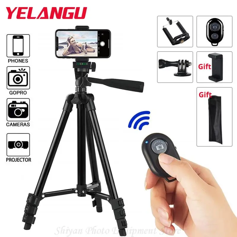 

YELANGU 3120 Phone Tripod Stand 40" Aluminum Travel Tripod Universal Photography for SLR Table SmartPhone Portable Flexible