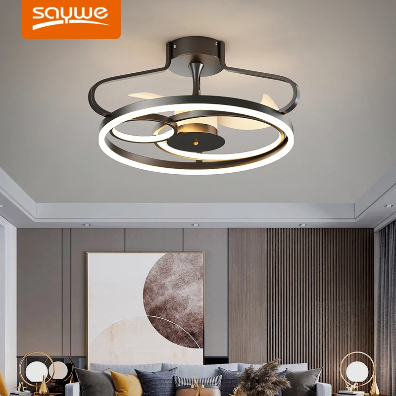 

Living room decoration bedroom decor led Ceiling fans with lights remote control dining room Ceiling fan light indoor lighting
