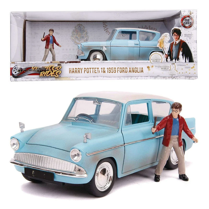 

Модель автомобиля Ford Anglia в масштабе 1:24, 1959, модель литая Классическая автомобиля из металлического сплава, игрушка для сборки, игрушка для д...