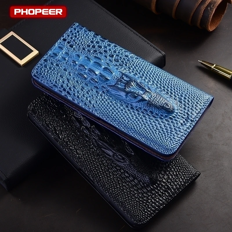 Фото Роскошный чехол из натуральной кожи для ASUS ROG Phone 5 5s 6 7 8 9 Pro Ultimate Flip Magnet Wallet Cover для Asus ZenFone 8 9 10 11 №3