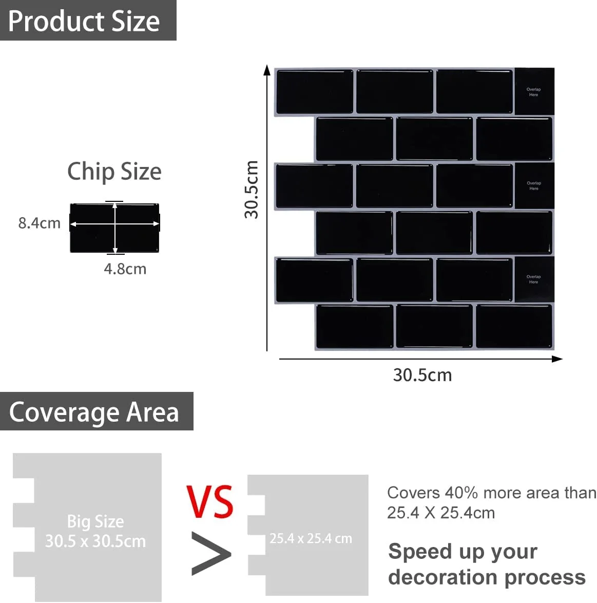 Виниловые обои vividtile большого размера яркое прилипание водонепроницаемые 12*12