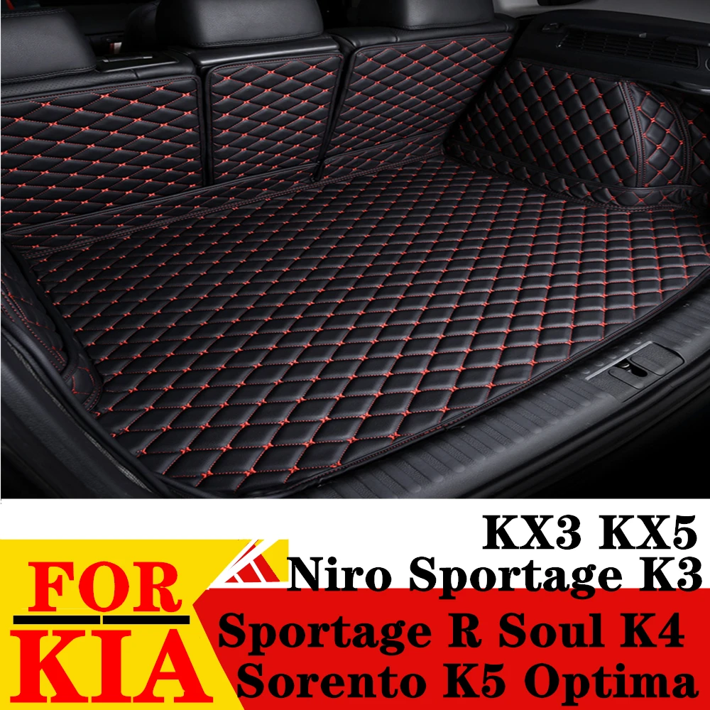

Car Trunk Mat For KIA Sorento K5 Optima Sportage R Soul Niro K3 K4 KX3 KX5 Rear Cargo Cover Carpet Liner Tail Boot Luggage Pad