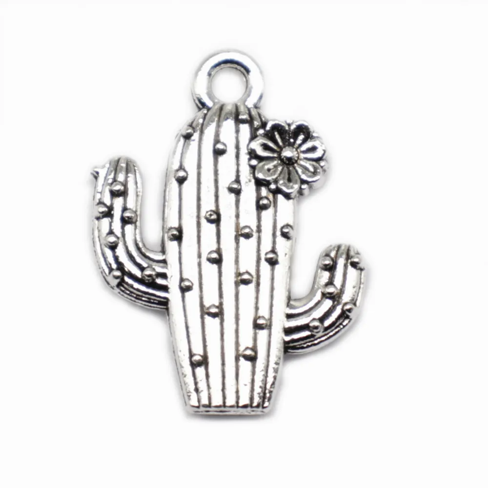 

10 шт., подвеска в виде кактуса, 20 х14 мм