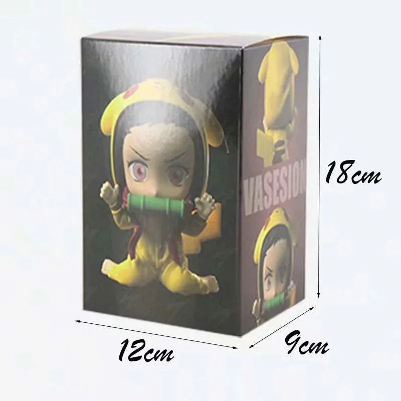 Аниме Kawaii Kimetsu No Yaiba рассекающий демонов Пикачу незуко ПВХ экшн-фигурка