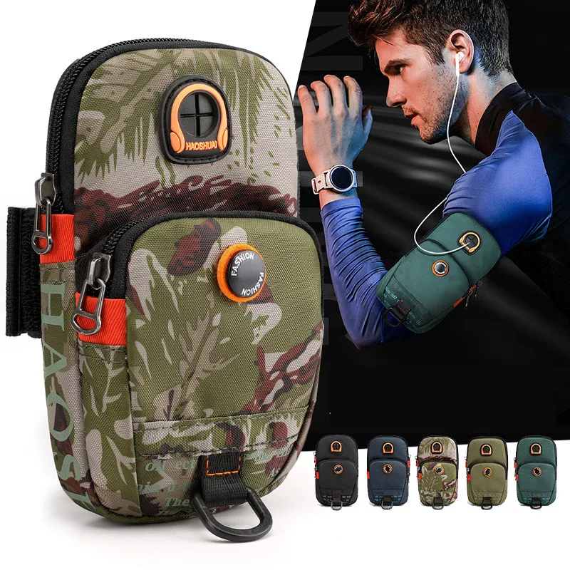 Men and Women Arm Bag for Running Outdoor Sports Cell Phone Bag Water Resistant Coin Purse Organizer Headphone Fitness Bag