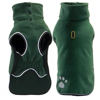 fleece dog jacket spring warm dog clothes for small medium large dogs reflective windproof outdoor pet coat elastic belly corgi