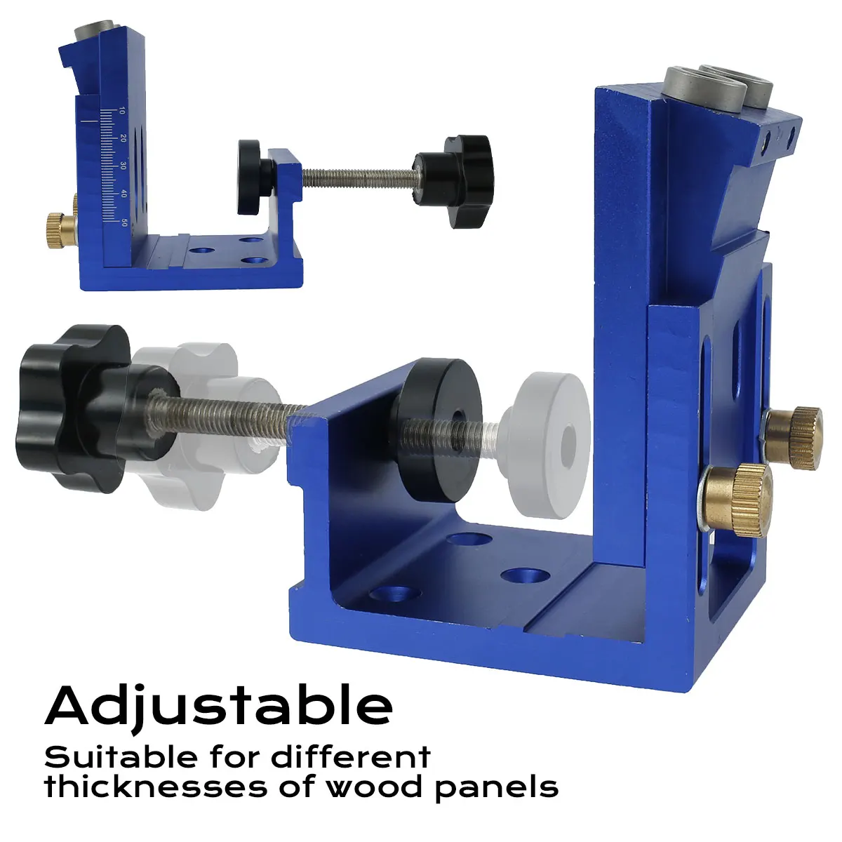 

NEW Pocket Hole Drill Guide Dowel Jig Oblique Hole Locator Drilling Kit Woodworking Joinery Tools Set for Carpentry DIY Tools