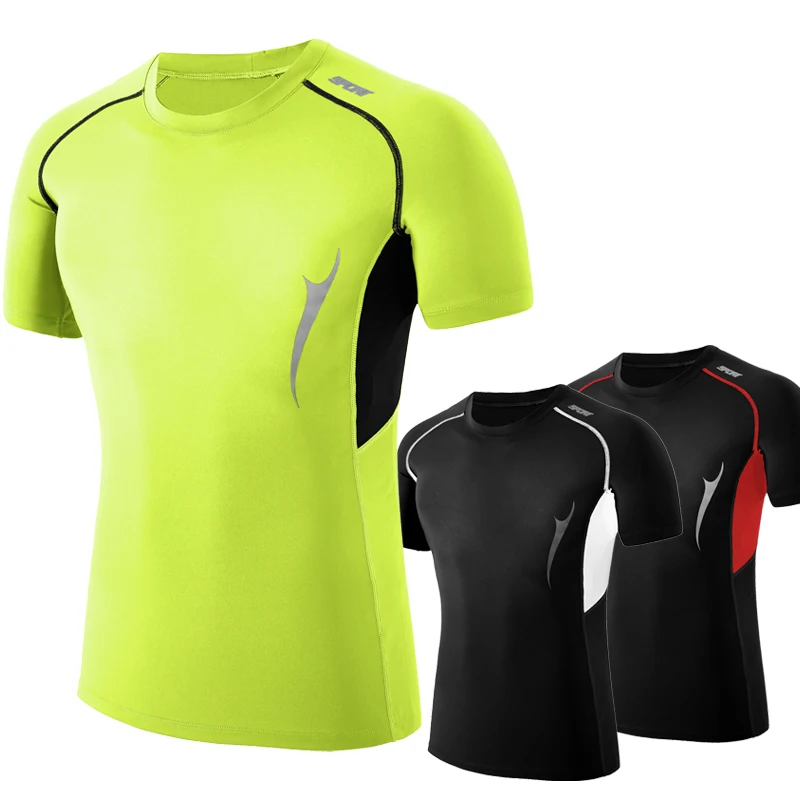 

Summer New Men's Breathable And Comfortable Fitness Sports Round Neck Quick-Drying T-Shirt Training Running Short Sleeves