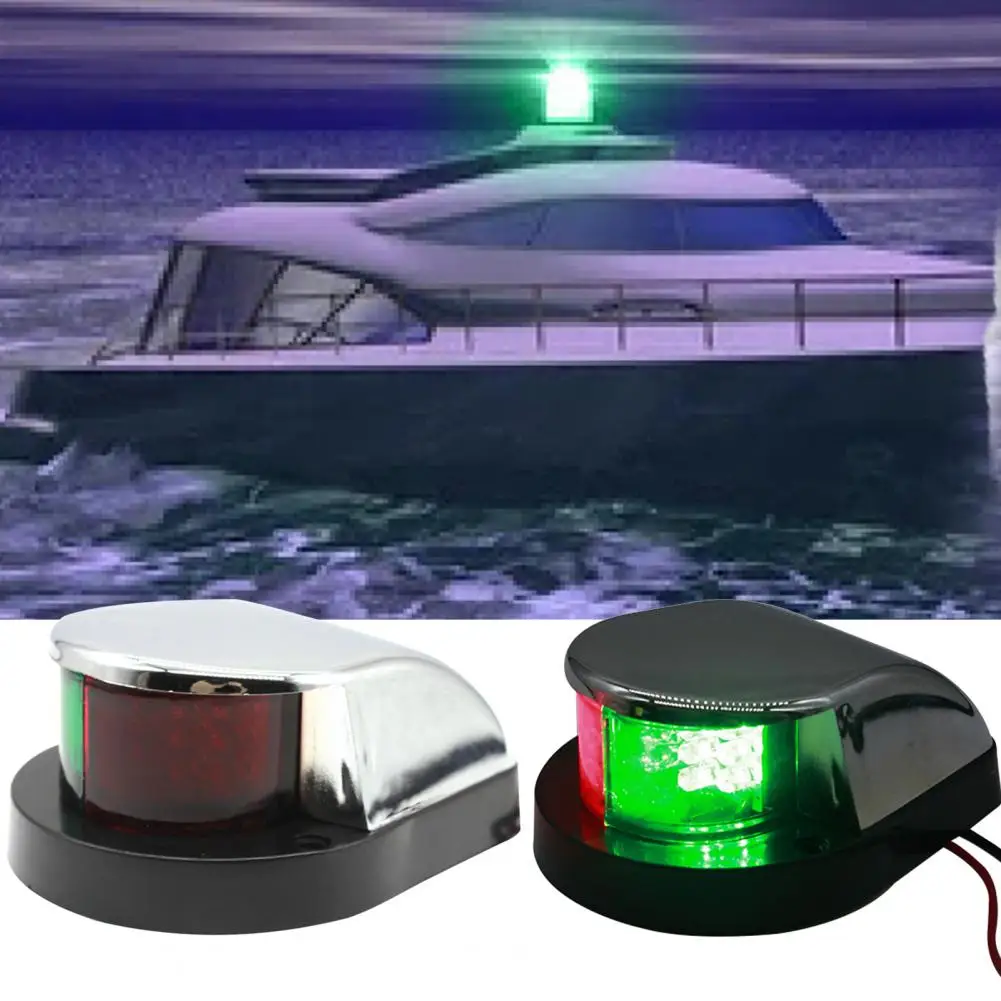 

Bow Indicator Light Lightweight Easy to Install 6W Low Power Red And Green Navigation Light Yacht Accessories