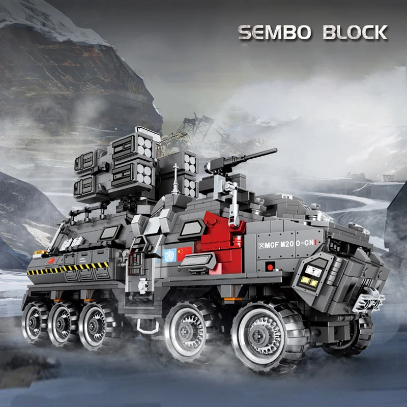 

Building Blocks 107007 Large Personnel Carrier Boy Military Assembly Model Gift Children Toys 1925PCS Tightly Structured кубики
