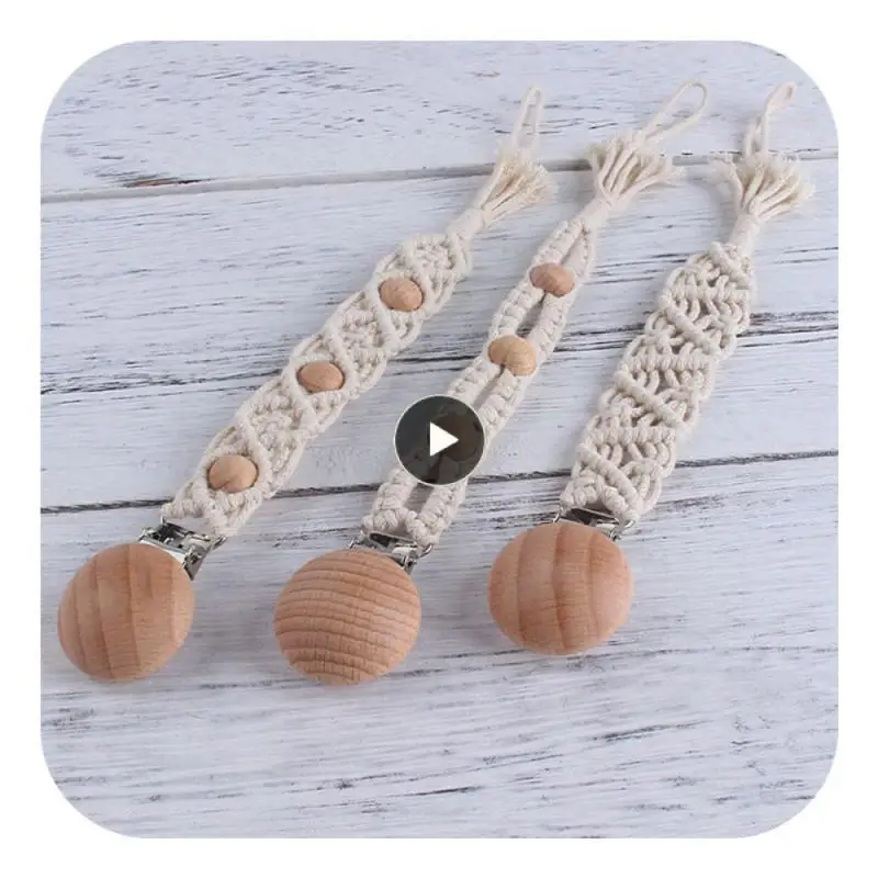

Beech Pacifier Clip Safe Use Silicone Beads Pacifier Clip Wooden Pacifier Clip Pacifier Baby Toy Baby Pacifier Clip Molars