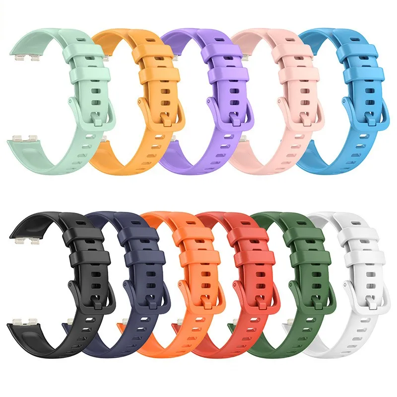 Silicone Strap For Huawei Band 8 Smart Watch Accessories Waterproof Sport Replacement Wristband Bracelet for Huawei Band8 Correa