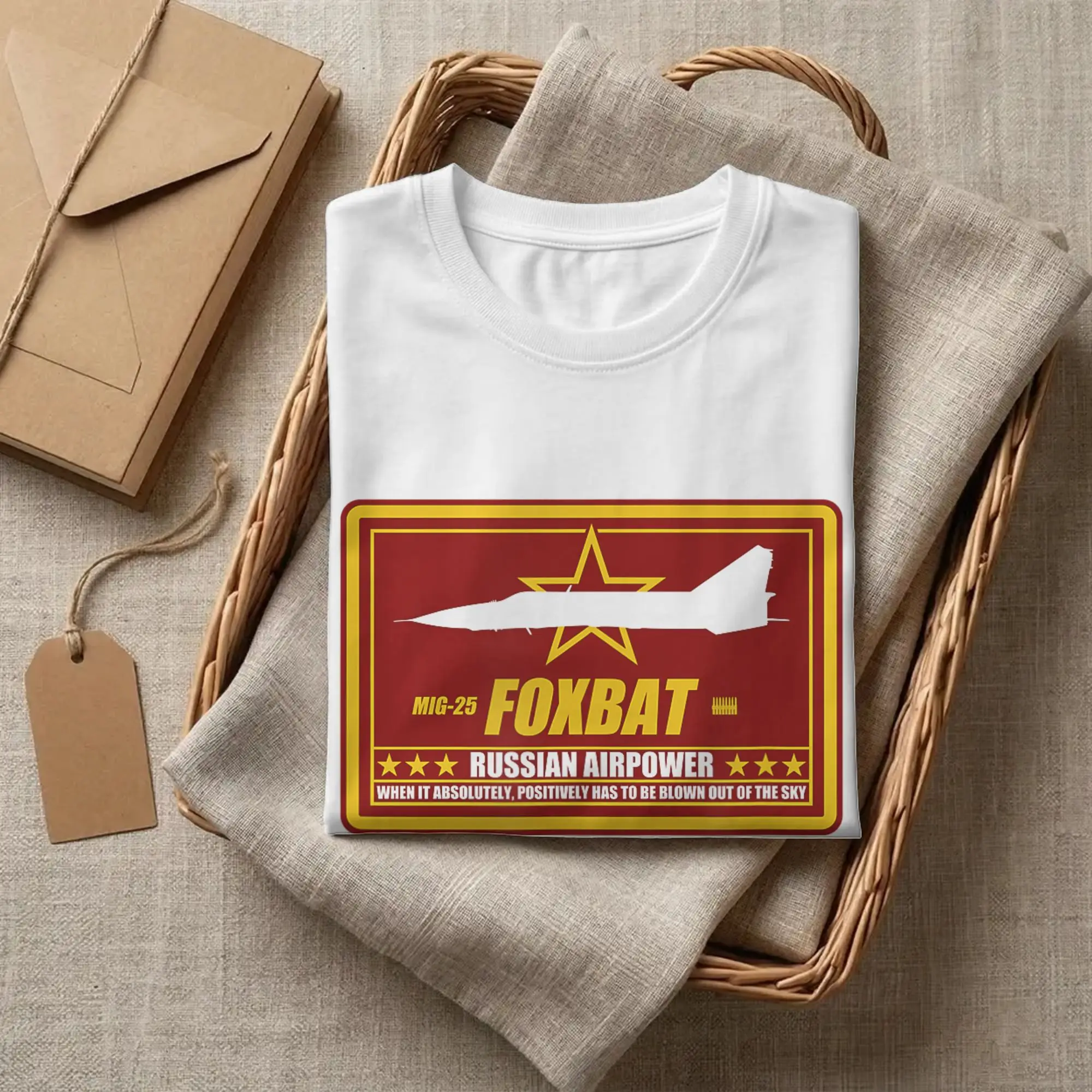 Фото Футболка с изображением истребителя МиГ-25 «Фоксбат» для мужчин, винтажная футболка в стиле советской авиации, 100% хлопок, с круглым вырезом, короткий рукав, летняя одежда №4