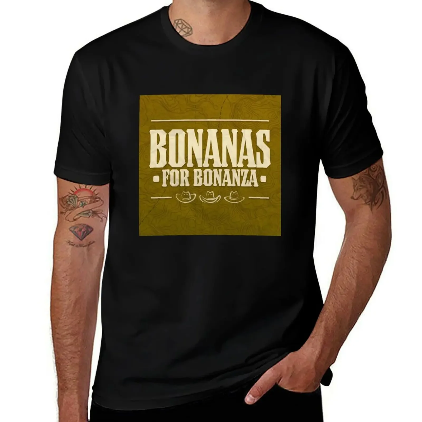 Bonanas For Bonanza футболка черная мужская хлопковая