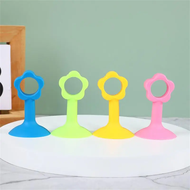 

Door Stopper Silica Gel Multipurpose Excellent Material Protect Household Stretchability No Punching Soft Mute Solid