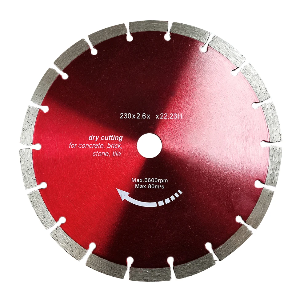 230 Diamond Cutting Disc Diamond Disc Concrete 12 Mm Segment Height For General Concrete Products, Bricks, Masonry Universal