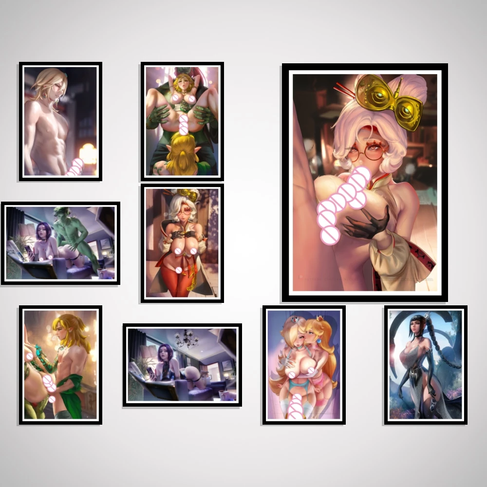 Link Genshin Impact Art-украшение плаката долина Стардью Люмине аниме сексуальная