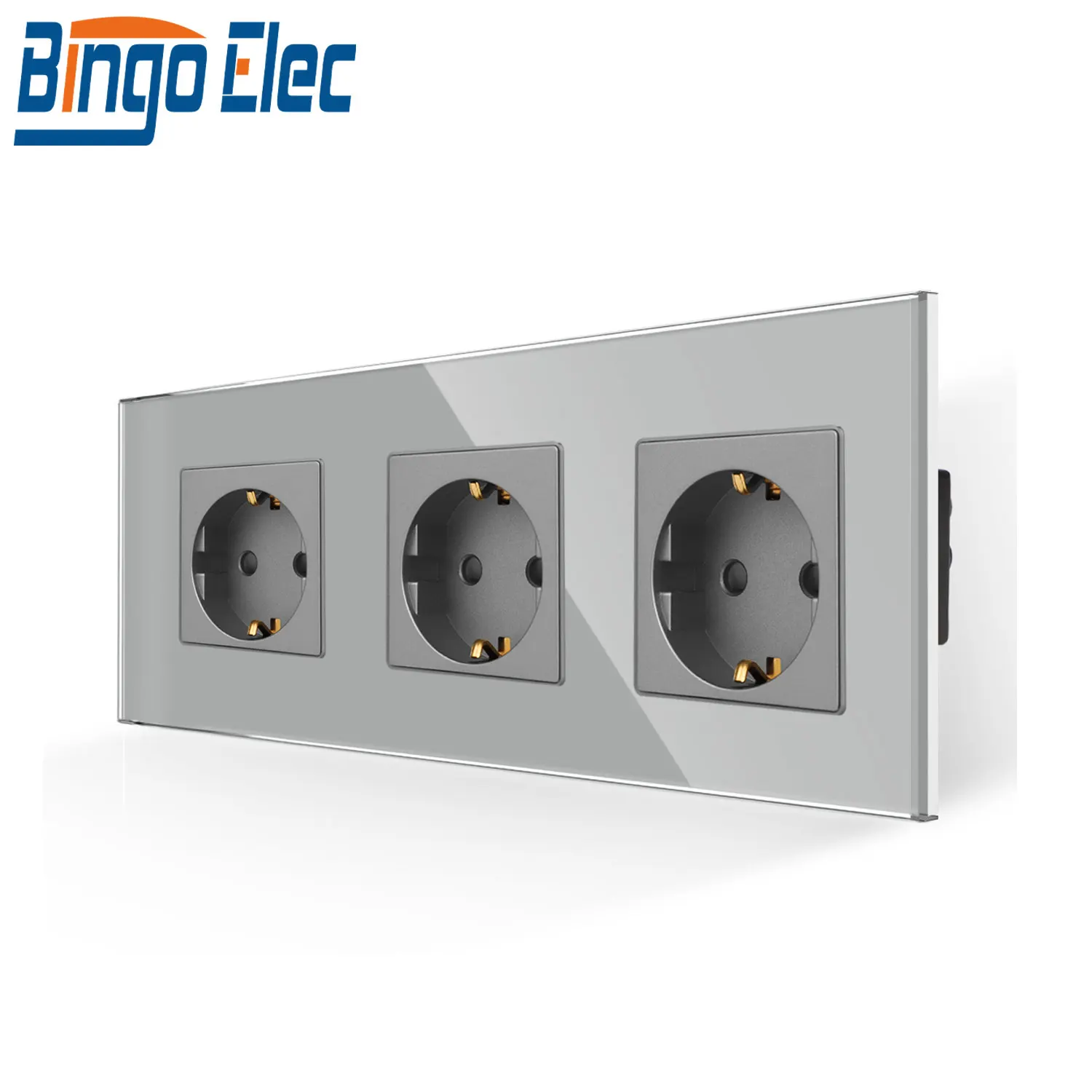 

BINGOELEC EU розетка со стеклянной панелью