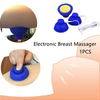 1pcs electric chest massager girl ultra thin silicone adsorption female breast wired electronic massager accessories health care