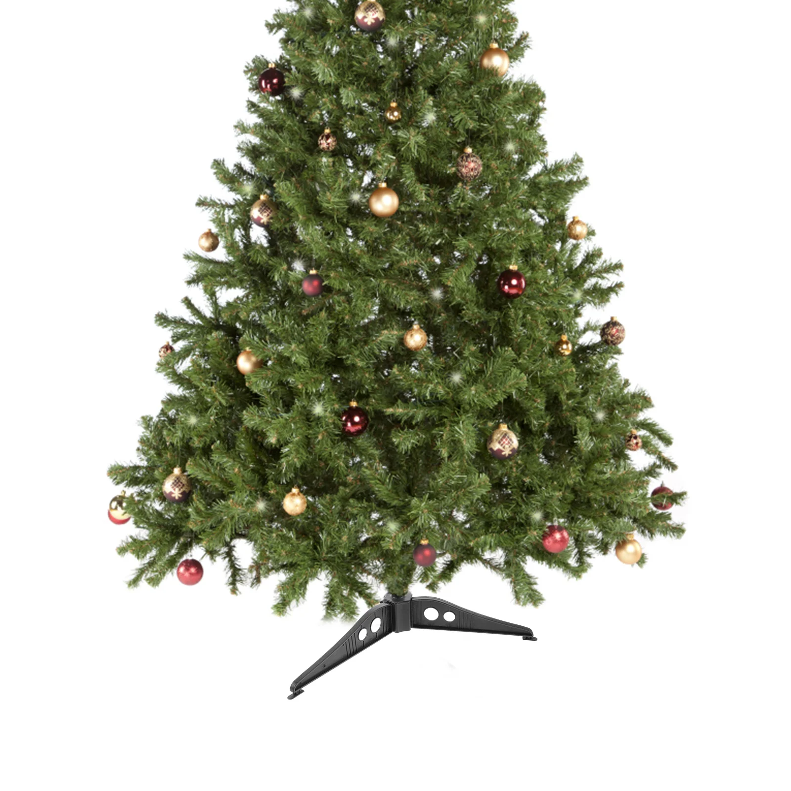 Юбка Подставка для рождественской елки Человек Красные огни Вращающийся